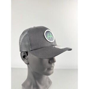 Richardson 112 Trucker Hat Black Adjustable HA Embroidered Halo SnapBack Cap